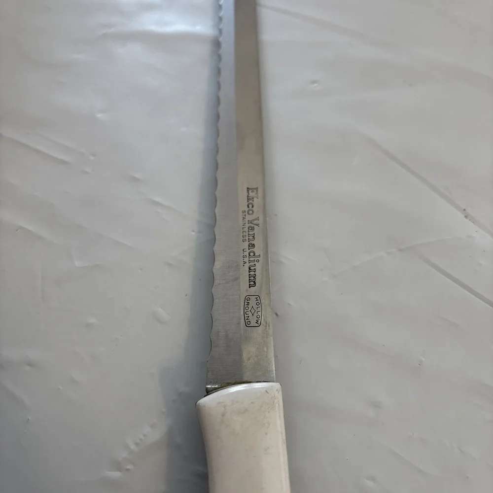 Ecko Vanadium Bread Knife Dutch Blue Tulips 14